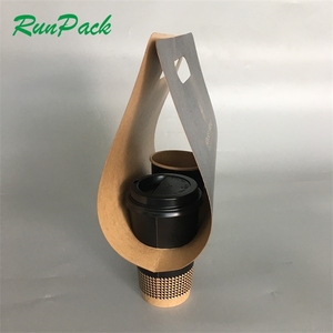 Portavasos desechable con impresión de logotipo personalizado, soporte para tazas de papel de cartón, embalaje para manualidades de té, soporte de papel para tazas de café desechable