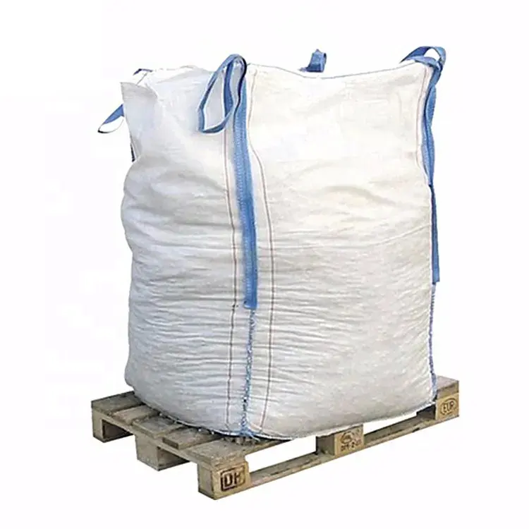 Großhandel 1000kg wasserdichter Virgin PP FIBC Bulk Bag für Sand/Zement 1 Tonne Baffled Jumbo Big Bag