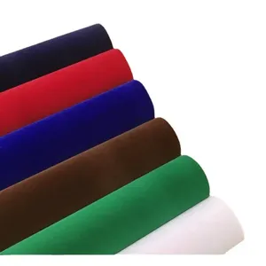 Tự chữa bệnh PVC đổ xô vải nhiều màu sắc tự dính vải nhung dính cho hộp đồ trang sức xe trang trí nội thất thay đổi màu sắc phim - Product Image 1