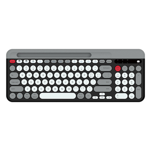 Teclado numérico de membrana personalizado de 98 teclas, teclado inalámbrico de 2,4 BT Ghz, tecla redonda, varios dispositivos, teclado de ordenador