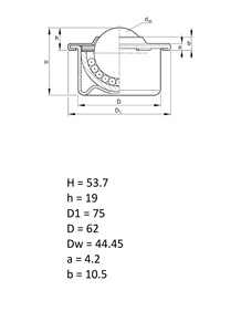 Sp45 phổ Doanh bóng thép không gỉ bóng Doanh 360 ° xoay cho tự động hóa công nghiệp - Product Image 4