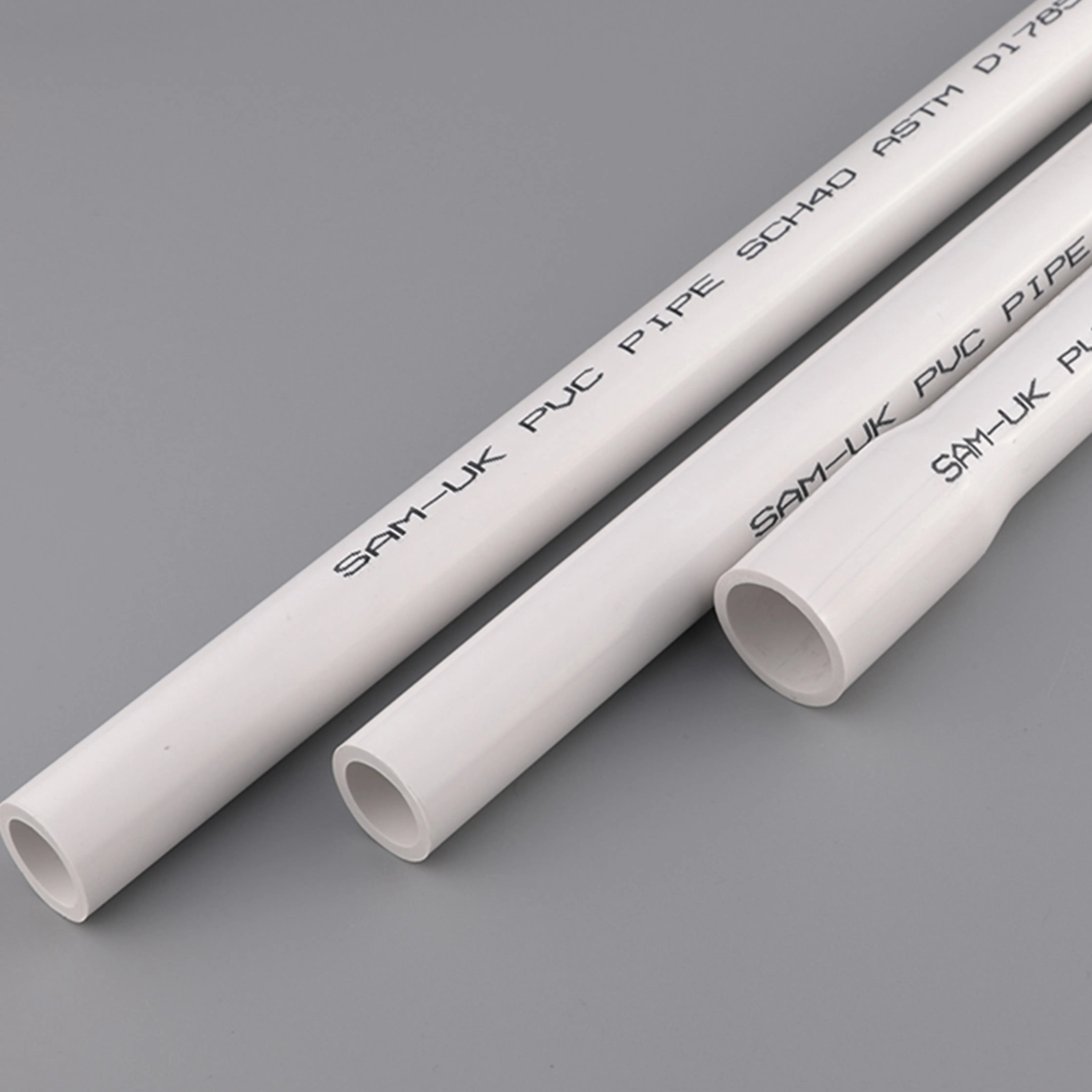 Fábrica de Fornecimento 1/2 Polegada PVC Water Pipe Atacado Padrão Plástico PVC Tubo subterrâneo pvc tubo 120mm irrigação