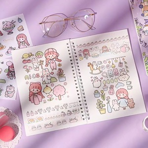 卡哇伊记事本可爱彩色纸质平板笔记本和带磁性功能的便签，适合儿童学校办公室和礼物 - Product Image 6