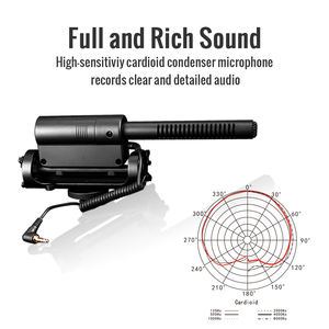 Phổ 3.5Mm Giao Diện Condenser Shotgun <span class=keywords><strong>Microphone</strong></span> Tiếng Ồn Hủy Bỏ Cho <span class=keywords><strong>SGC</strong></span>-<span class=keywords><strong>598</strong></span> Cho DSLR Máy Ảnh Nhiếp Ảnh - Product Image 2