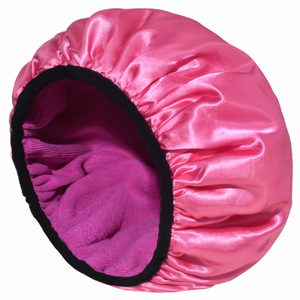 Kadınlar için üçlü katman büyük duş başlığı, uzun kalın saçlar için yeniden kullanılabilir duş boneleri, su geçirmez yıkanabilir özel - Product Image 6