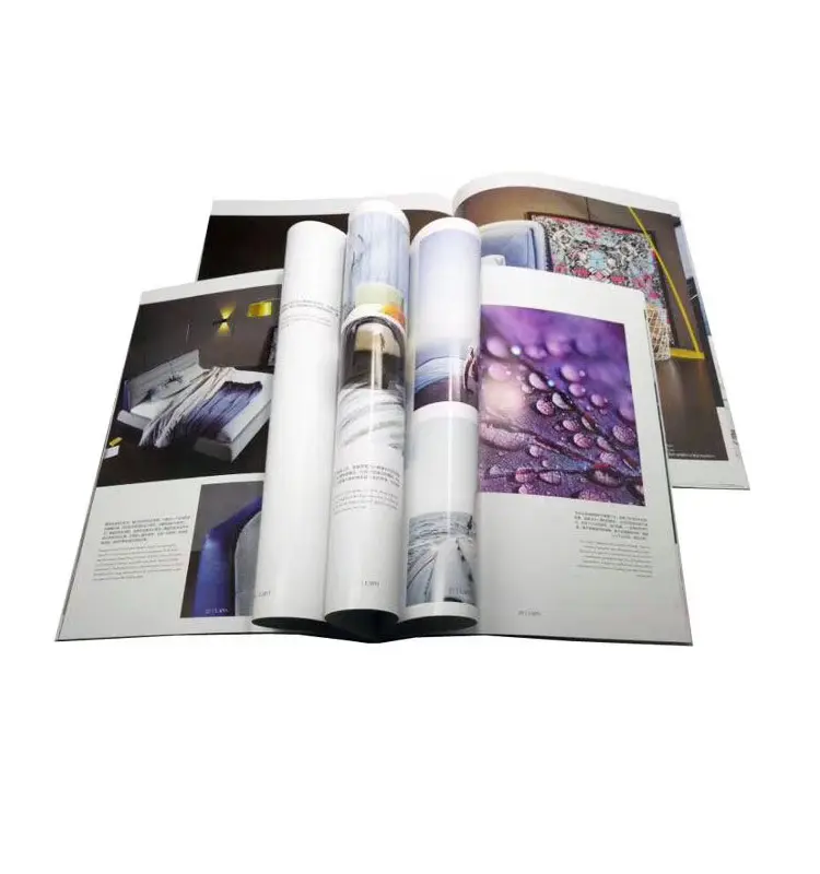 Custom color Catalog printing A4 Magazine design Book new style Flyer and Brochure Printing