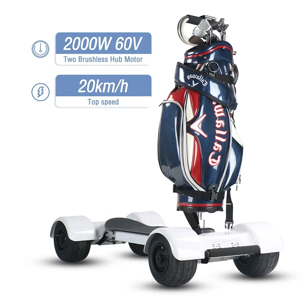 KSM-930 Golfboard Folding Design Disc Brake Electric Golf Cart Scooter 2021 Skateboard 4 Wheel Electric Golf Skateboard
