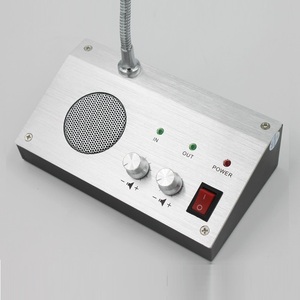 Sistema de intercomunicación de doble vía ZHUDELE para mostrador, intercomunicador de tienda pública, interfono de Audio, altavoz antiinterferencias