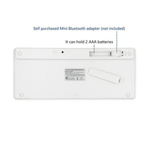 Silver Mini 78 Keys Wireless for Bluetooth <strong>Numeric</strong> <strong>Keyboard</strong> Optical Mechanically Operated Korean Style for iPad Custom Logo - Product Image 4