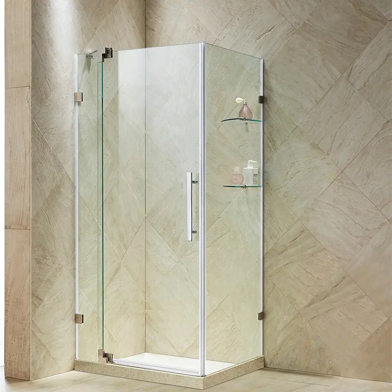 Cabine de douche en satin 120X80, armoire de douche avec porte balançoire simple, pièce de douche et hôtel sanitaire