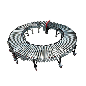 Stainless Steel Flexible Telescopic Roller <strong>Conveyor</strong> Turntable Roller Line Roller Table <strong>Loading</strong> <strong>Unloading</strong> <strong>Conveyor</strong> - Product Image 5