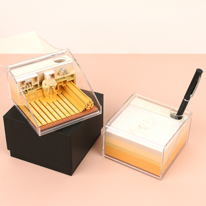 Bloc de notas con Logo personalizado, autoadhesivo cuadrado colorido de calidad garantizada, con diseño de perfume - Product Image 4