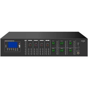 Factory Cheap Price Class D <strong>2</strong> Channel Audio Control <strong>Zone</strong> <strong>Mixer</strong> matrix Amplifier with BlueTooth - Product Image 1