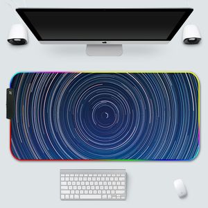 Professionale personalizzato RGB luminoso Mouse Pad RGB grande nero LED di colore magico 4mm di spessore gomma per PC Computer ufficio uso Laptop - Product Image 4