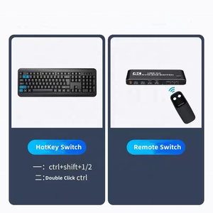 デュアルモニター2x2HDMIKVMスイッチ4K60Hz USB3.0KVMスイッチャー2 in 2 out for 2 Computers Share 2 Monitors - Product Image 6