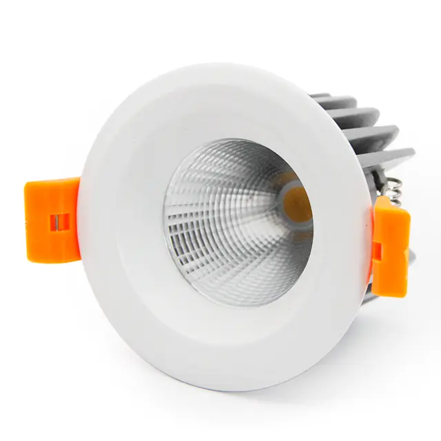 Led abajo luz 5w10w de marco de aluminio de techo de mazorca Downlight Ip44 redonda empotrada interior Panel de iluminación Led Downlight