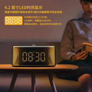 Creative APP Small <strong>Program</strong> Electronic Alarm LED Desktop Bedside Night Light Digital Smart Clock Customization - Product Image 3