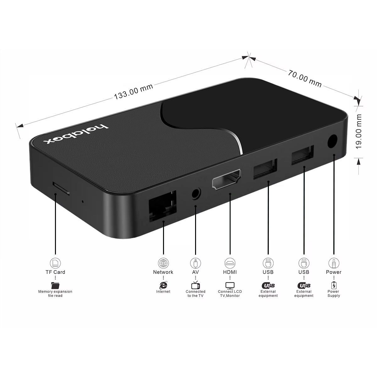 V96 PLUS TVBOX-Negro