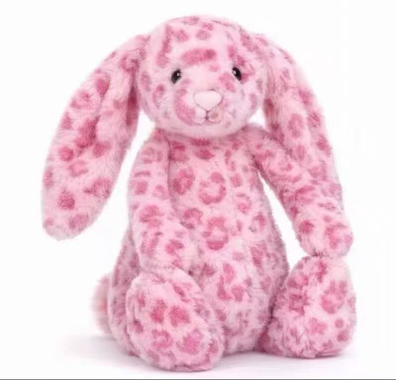 Coniglio con stampa leopardata rosa