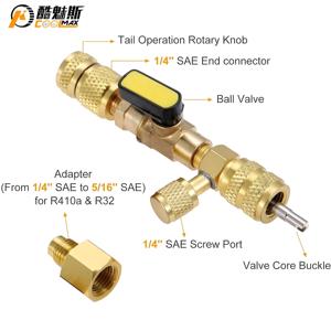 バルブコア取り外しツールエアコン冷媒スプール交換ツールセットエアコン修理ツールキット12vACユニット