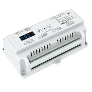 D12 DC5-24V 5A 12CH 8Bit 16Bit RGBW <strong>DMX512</strong> Din Rail DMX 512 <strong>Decoder</strong> Console DMX Controller PWM <strong>Output</strong> for Stage Light - Product Image 2