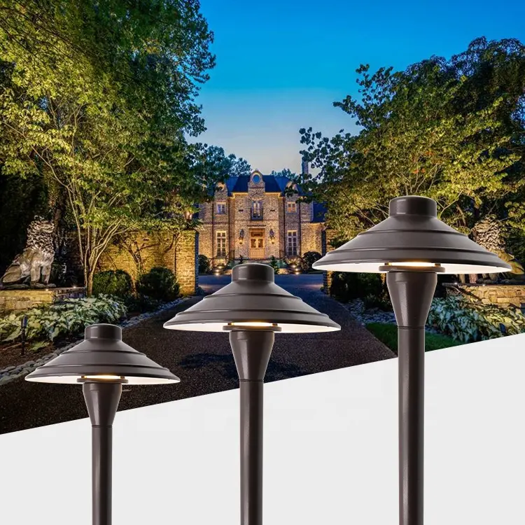 Luzes de alumínio IP65 personalizadas para jardim e gramado subterrâneos, à prova d'água, 12V, LED de baixa tensão, para paisagens exteriores e jardins