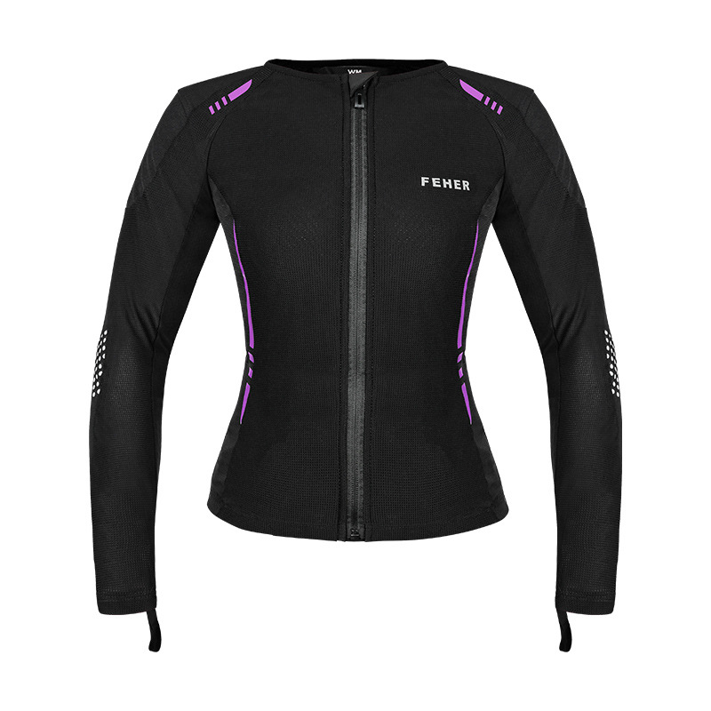 Estilo de mujer negro y morado