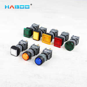 HABOO 16mm momentanea illuminata interruttore a pulsante blocco Dpdt impermeabile 12V - Product Image 1