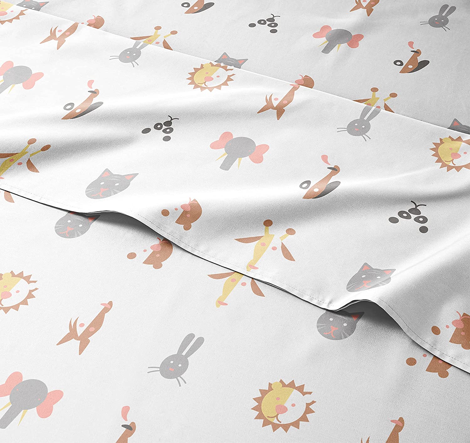 Dinosaur Digital Print 100% Polyester Toddlers Bed Sheets for Children