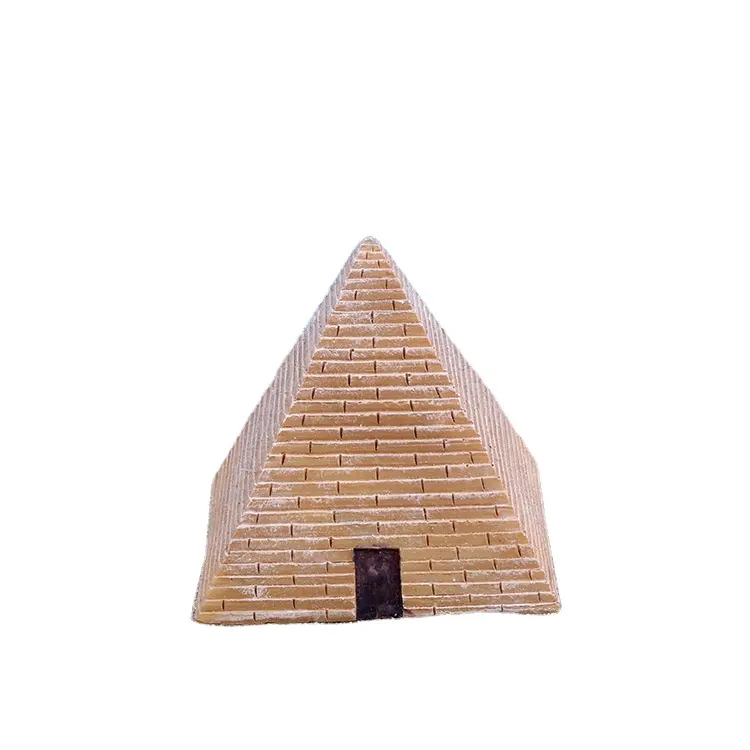 Polyresin egipcio pequeño iluminado pirámide Egipto-estatuilla estatua modelo escultura Multi Color