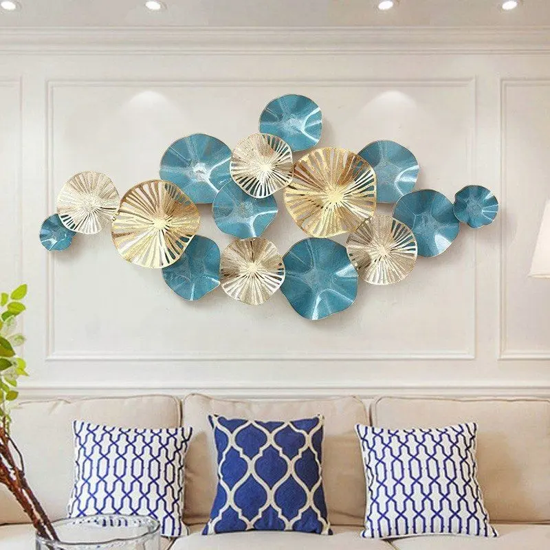 Decorazioni per la casa Design creativo Flora di lusso Dropshipping Flower Art Living Room Metal Hanging Wall decor