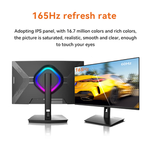 23.8 "Flat Gaming Pc Monitor 144Hz 165Hz Display LED RGB luce di respirazione ip pannello Computer HD 1920x1080 1K LCD Wide Screen - Product Image 6