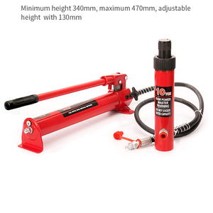 Công cụ cứu hộ thủy lực 10t đa chức năng Đôi Xi lanh jack bộ dụng cụ sửa chữa di động với hộp nhựa ròng rọc - Product Image 5