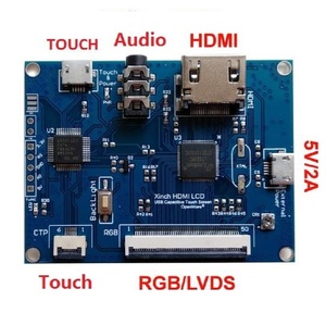 RGB/LVDS/YUV PCBA scheda di controllo LCD con 6 pin connettore per PCAP touch + PWM regolazione della retroilluminazione - Product Image 1