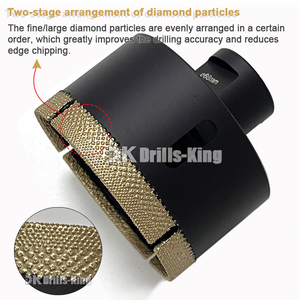 Üretici doğrudan tedarik Scie Cloche Braze elmas matkap uçları delik testeresi seti fayans için testere fincan - Product Image 3