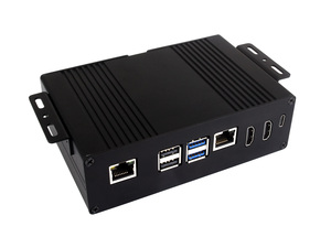 Macchina all-in-one a guscio multifunzionale Raspberry Pi 5 con espansione della porta di rete gigabit, doppia uscita HD ad alta definizione 4K