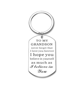 נכד Keychain מתנה סבתא סבא וסבתא Nana כדי שלי נכד השראה Keychain מתנה עבור נכד - Product Image 2