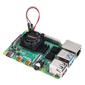 Buona qualità lampone Pi 4 modello B ventola di raffreddamento per Raspberry Pi 4 modello B 1/2 doppio ventilatore con dissipatore di calore - Product Image 1