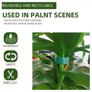 DIY Cuttable <strong>Hook</strong> <strong>Loop</strong> Tie for Garden Use <strong>and</strong> Cables Eco Polyester Reusable <strong>Binding</strong> <strong>Strap</strong>