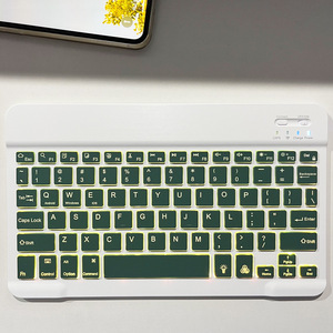 Teclado inalámbrico con retroiluminación LED de 7 colores ultrafino para iPad de 7 a 10 pulgadas, teclado para tableta, combos de ratón, teclados y teclados - Product Image 3