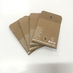 Mini-Umschlag Kraft papier umschlag individuell bedruckte Marke UV-weißer Umschlag mit transparentem Fenster - Product Image 2