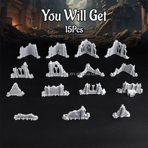 Imparatorluk arazi kalıntıları Set 3D baskılı modüler Wargaming sahne masa oyunları için özelleştirilebilir savaş alanı ve RPG ortamı - Product Image 5