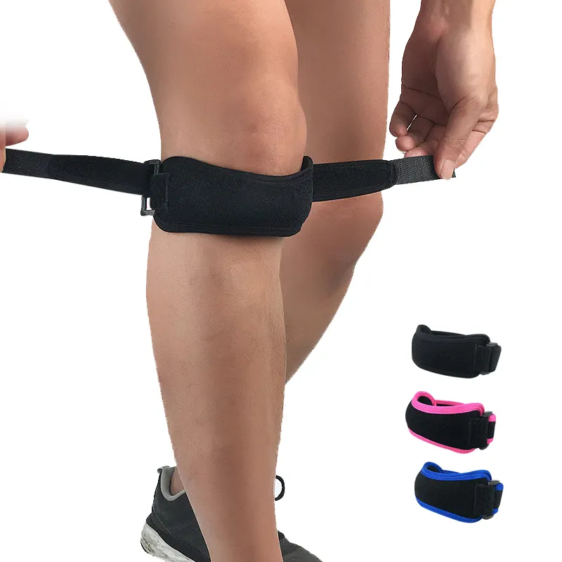 Ceinture stabilisatrice de rotule ouverte personnalisée, bande d'haltérophilie, compression, support orthopédique, genouillère