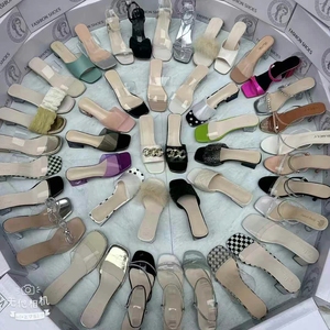 F1659厂家批发低价便宜二手鞋混装女士女鞋跟凉鞋女鞋大号量鞋现货