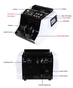 Máquina de conteo de notas, contador de billetes de banco, máquina de impresión para personas, oficina, negocios pequeños - Product Image 4