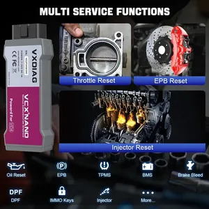 VXDIAG VCX NANO per Renault Full Systems strumento di diagnostica J2534 ECU codifica programmazione OBD2 Scanner TPMS EPB SAS olio Reset - Product Image 3