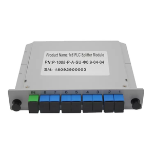 Factory supply SC UPC SC APC <strong>8</strong> way <strong>1</strong> <strong>8</strong> fiber optic <strong>splitter</strong> 1X8 plc cassette <strong>splitter</strong> on sale - Product Image 1