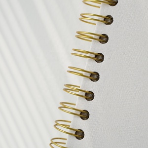 Design personalizzato tessuto rilegato a spirale copertura in lino A5 Planner copertina rigida diario per scrivere diario - Product Image 4