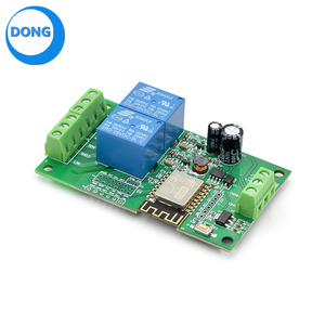 5V/8-80V Netzteil ESP8266 WIFI Doppel relais modul ESP-12F Entwicklungs platine - Product Image 2
