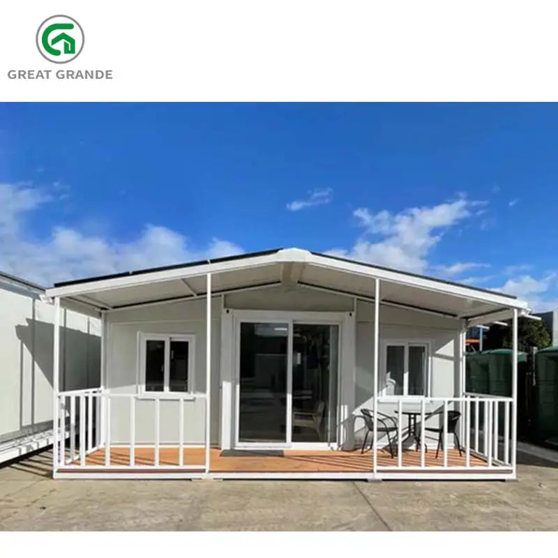 Factory Prefab Container House Steel Structures Foldable 2 Bedrooms Prefab Extendable Container Homes for Living Modular Homes